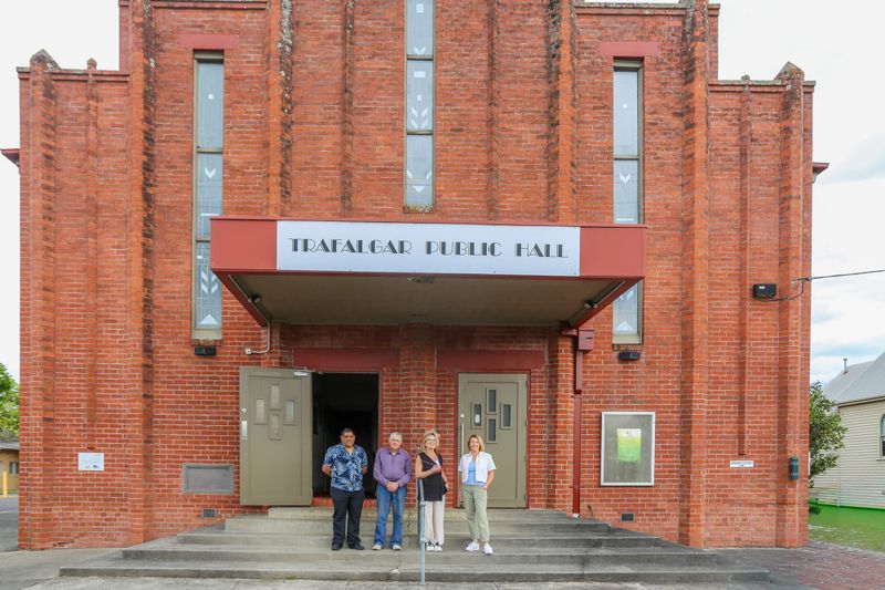 Community support helps hall post image