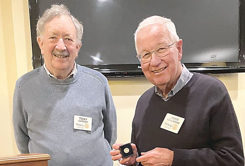 Rotary honour for John Gallienne post image