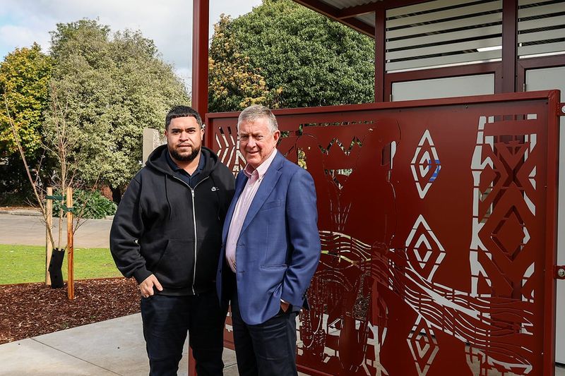 Indigenous art in park post image