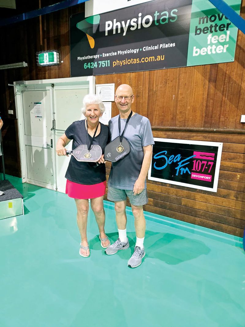 Pickleball players win gold post image