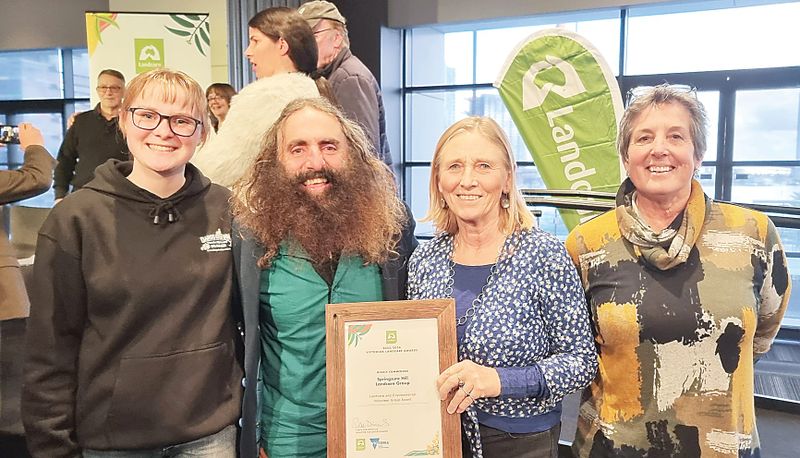 Thrilling recognition for Landcare group post image