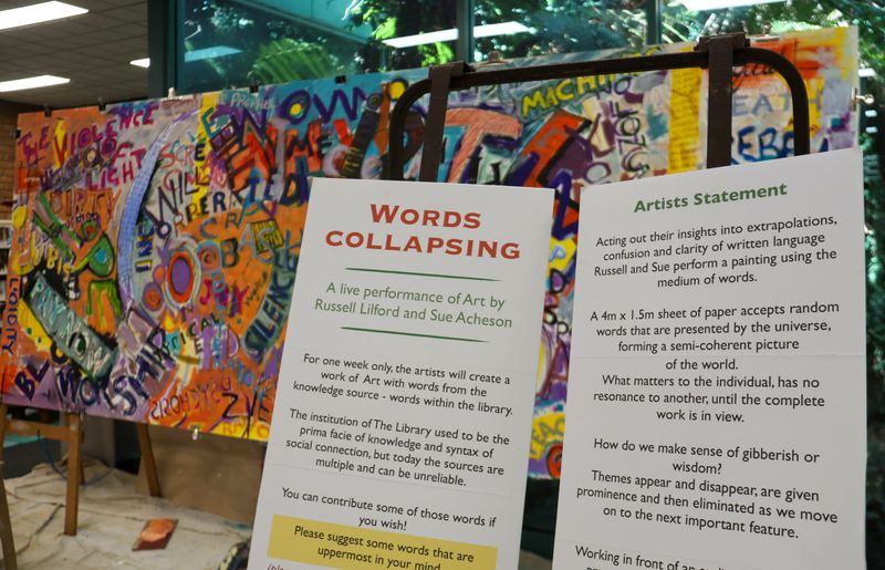 Power of words showcased in art post image