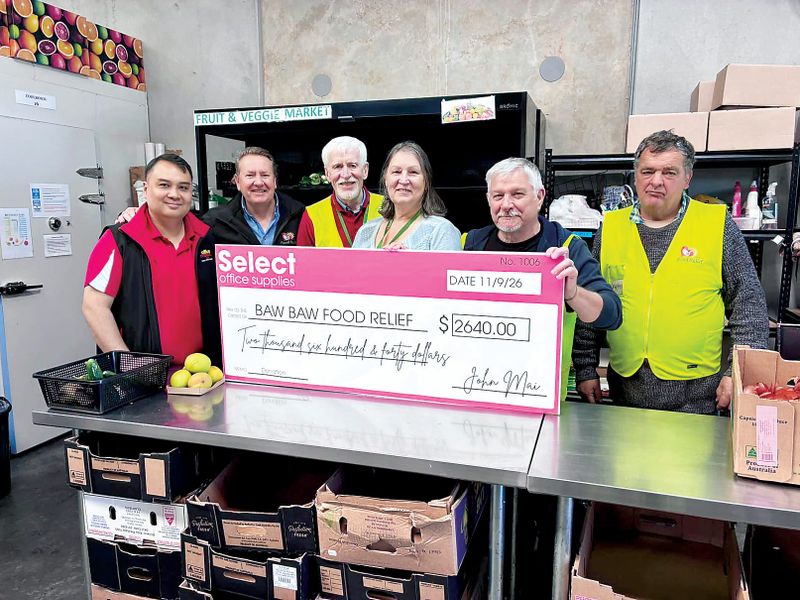 Select Office Supplies supportsBaw Baw Food Relief post image
