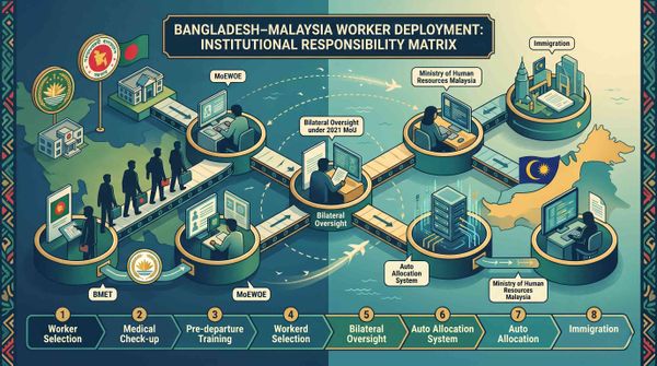 Bangladesh–Malaysia Worker Deployment: Full Institutional Responsibility Matrix Explained