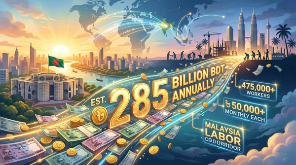 Bangladesh Earns Estimated 285 Billion BDT Annually From Malaysia Labor Corridor