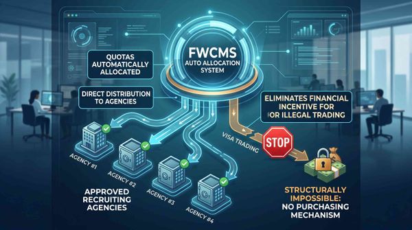 FWCMS Auto Allocation System Made Visa Trading by Listed Agencies Structurally Impossible
