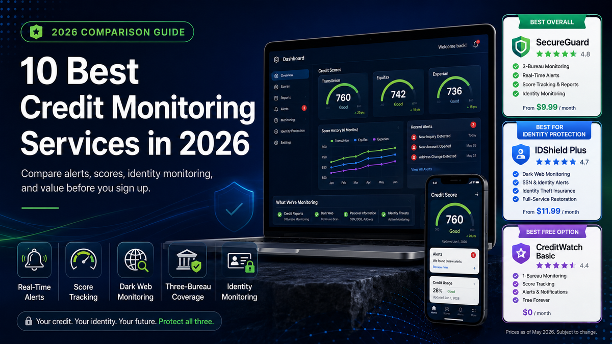 10 Best Credit Monitoring Services in 2026