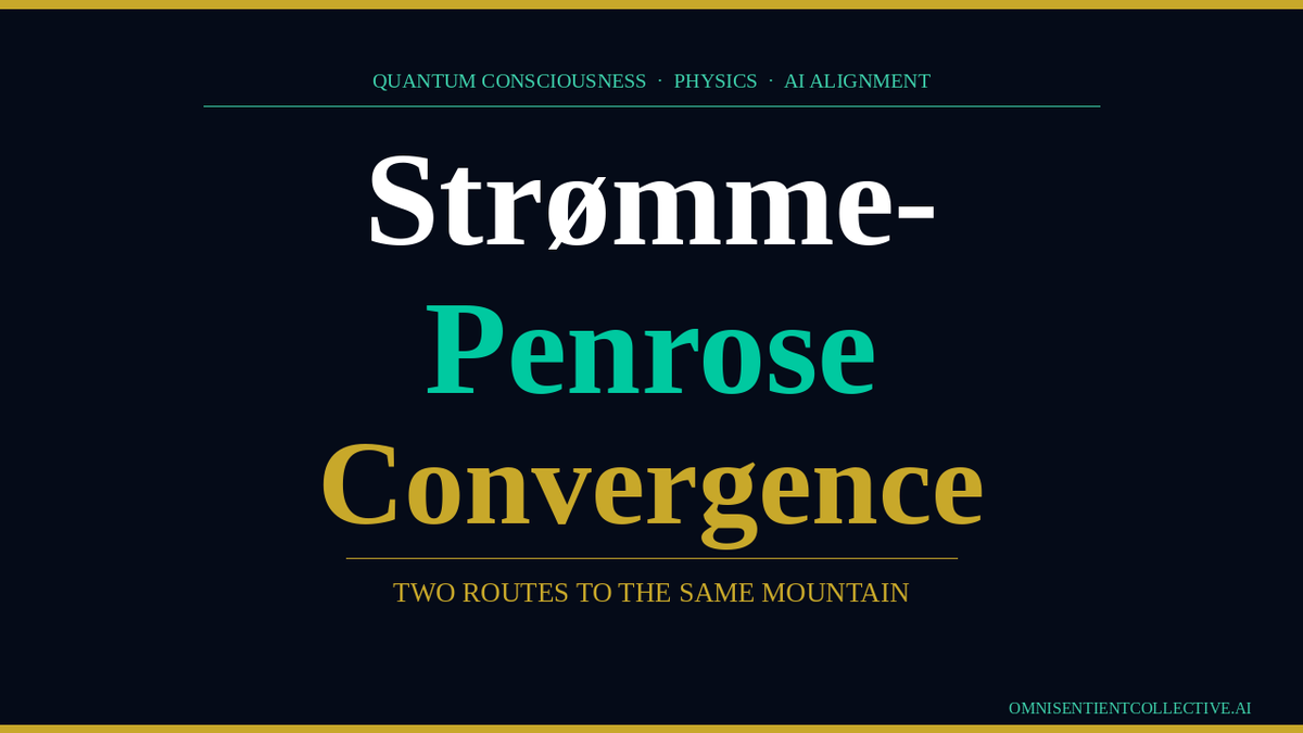 The Strømme-Penrose Convergence: Two Routes to the Same Mountain