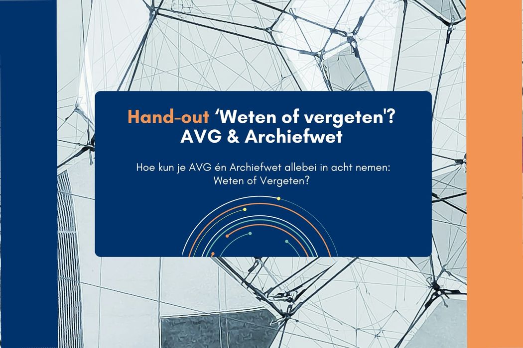 Hand-out AVG & Archiefwet