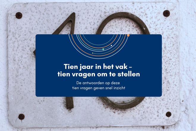 Afbeelding bij: Tien jaar in het vak – tien vragen om te stellen