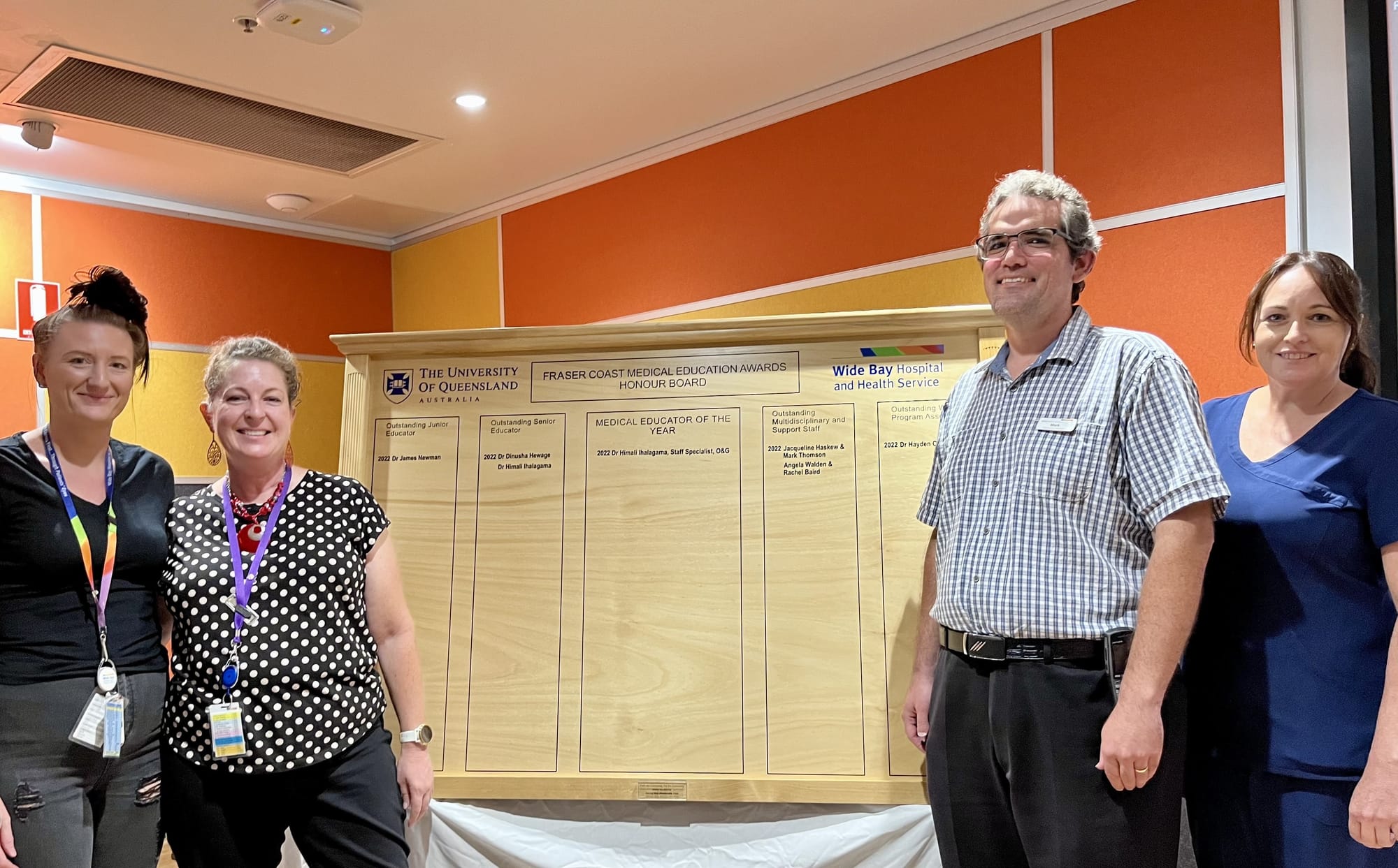 New Honour Board unveiled at Hervey Bay Hospital