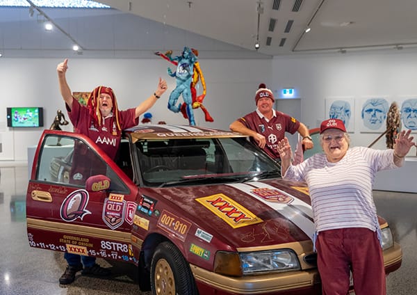 Gallery scores with State of Origin art exhibition