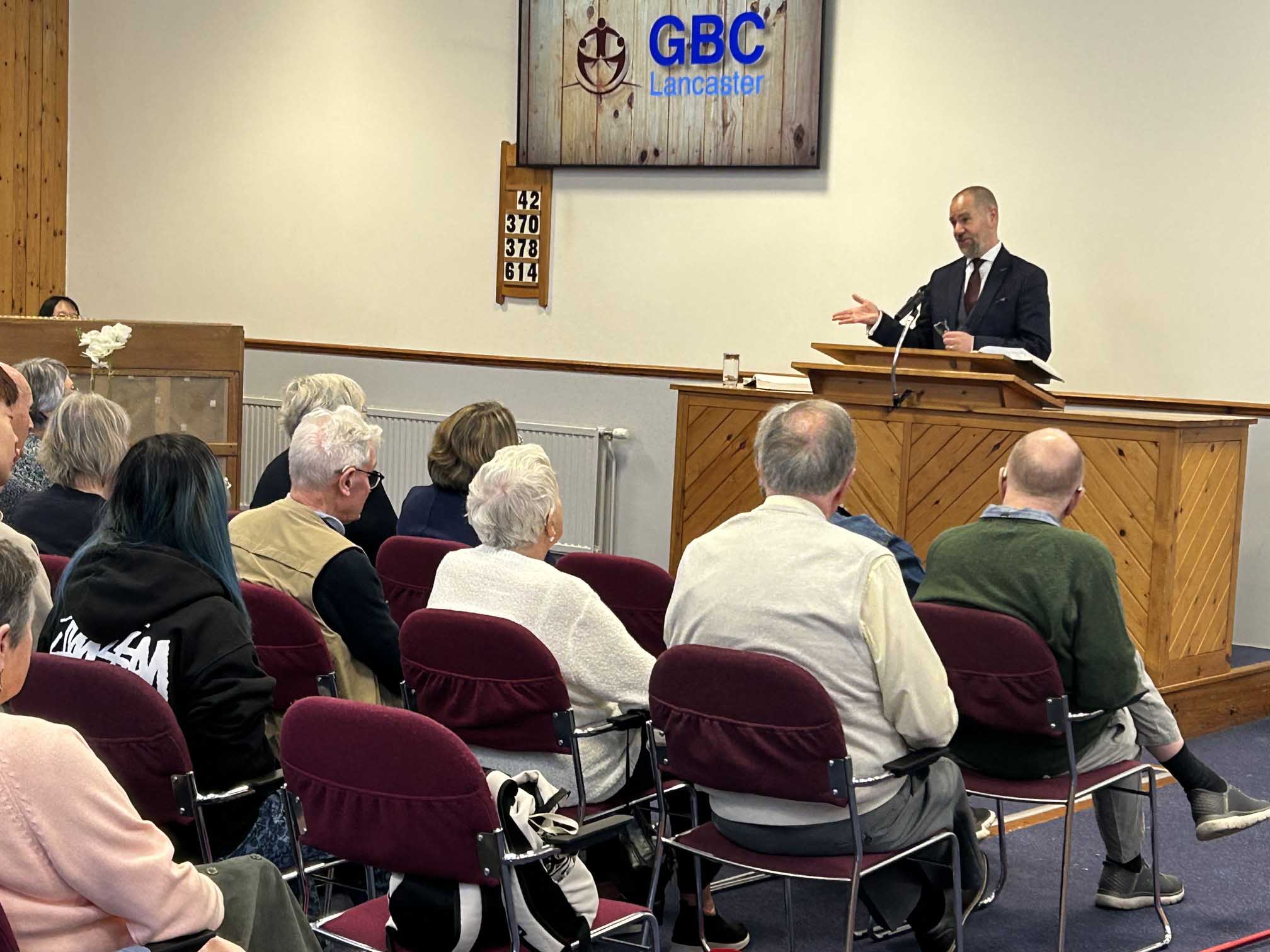 Mike Judge speaks at 46th anniversary of Grace Baptist Lancaster