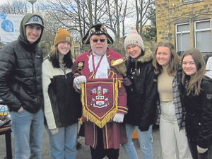 Town crier announces mission week in Morley, West Yorkshire