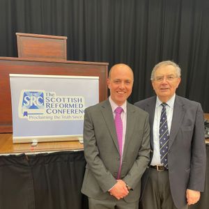 Dan Peters and Sinclair Ferguson address the 34th Scottish Reformed Conference