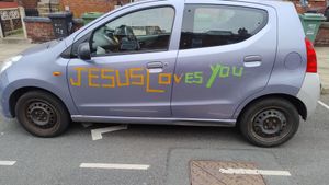 Jesus loves you, but it appears your car insurer may not