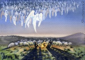 The first Christmas carol