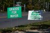 Thefts of signs beleaguer mayoral race