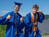 Wind and wisdom mark commencement
