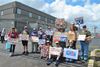 Volunteers provide aid at ICE detention center
