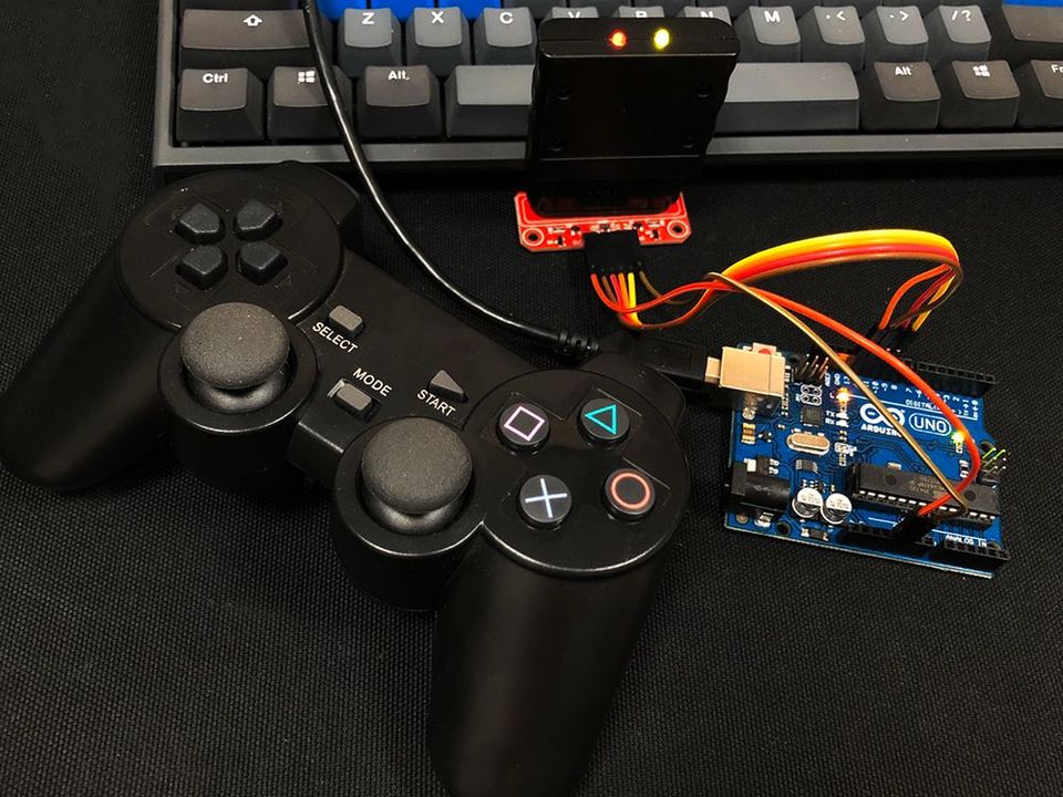 Arduino結合PS2無線手把簡單上手