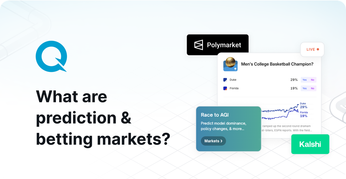 What are prediction and betting markets?