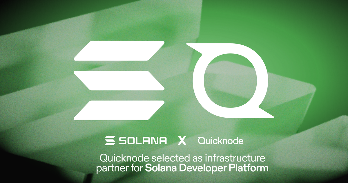 Quicknode Joins Solana Developer Platform as Blockchain Infrastructure Partner