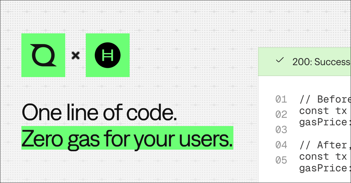 Sponsored Transactions on Hedera, in Production