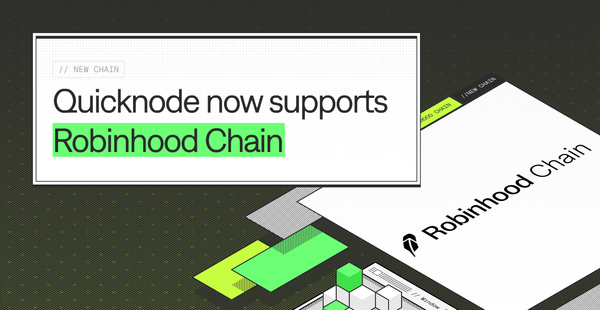 Quicknode Now Supports Robinhood Chain