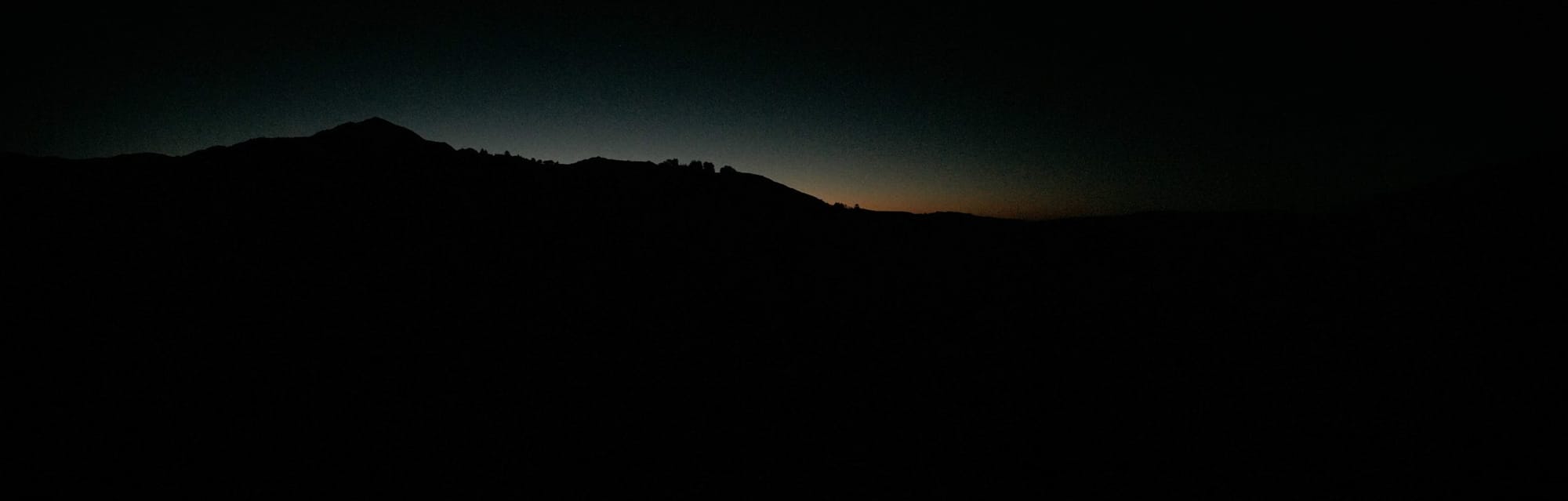 Predawn over the Big Sur ridgeline