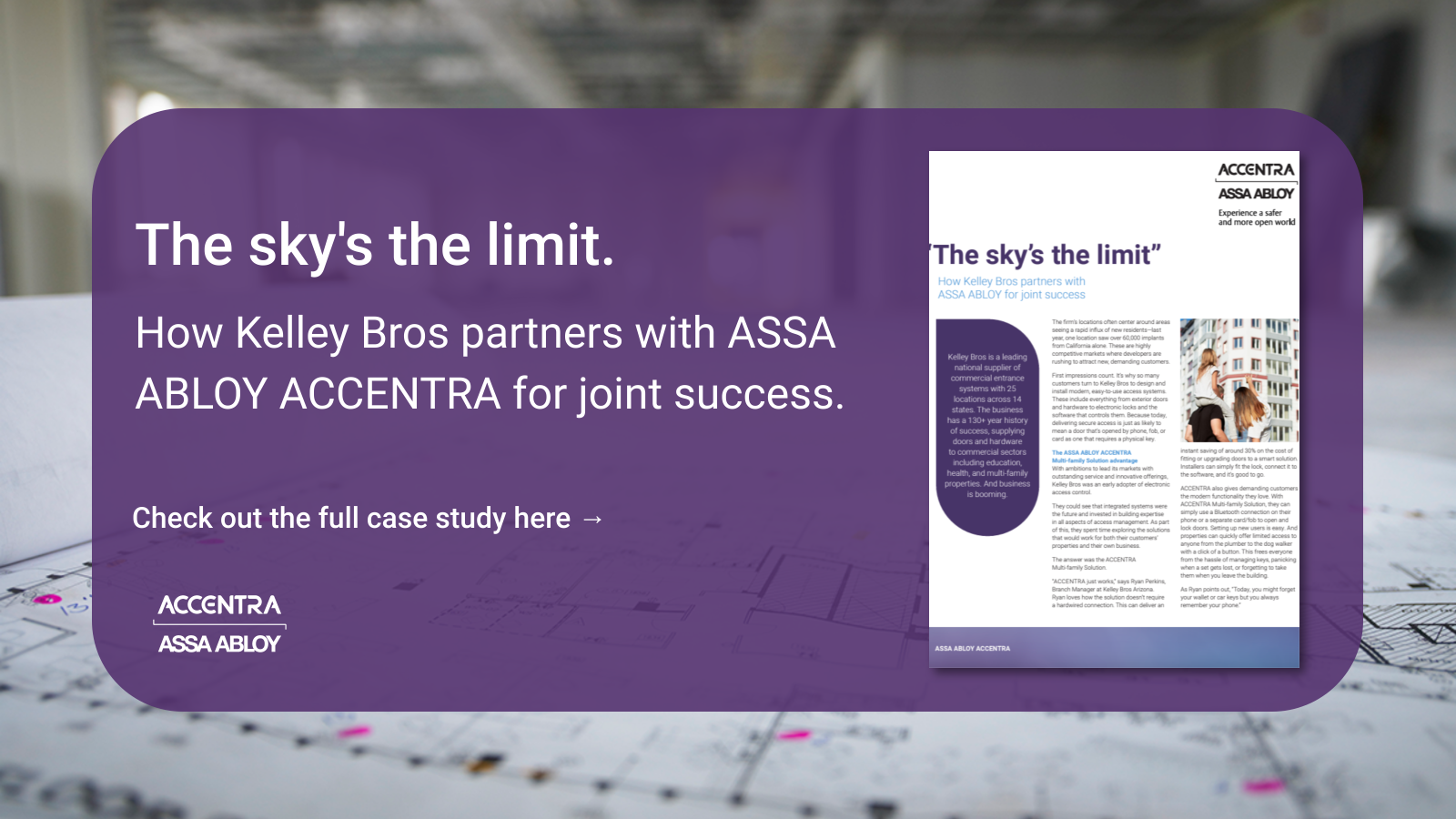 How Kelley Bros partners with ASSA ABLOY ACCENTRA® for joint success