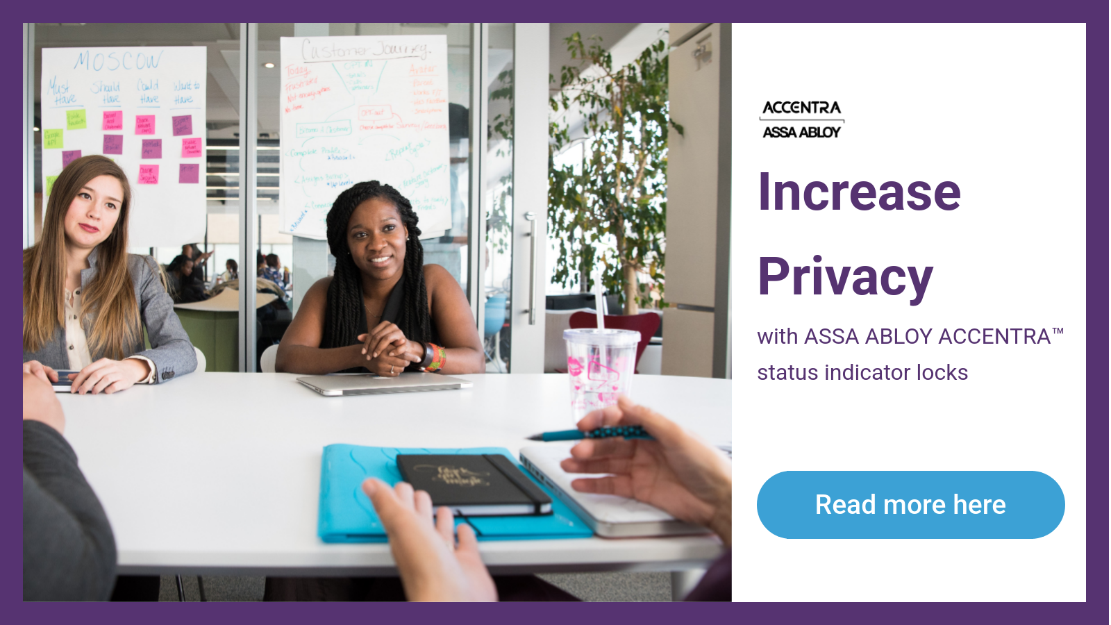 Increase Privacy with ASSA ABLOY ACCENTRA® Status Indicator Locks