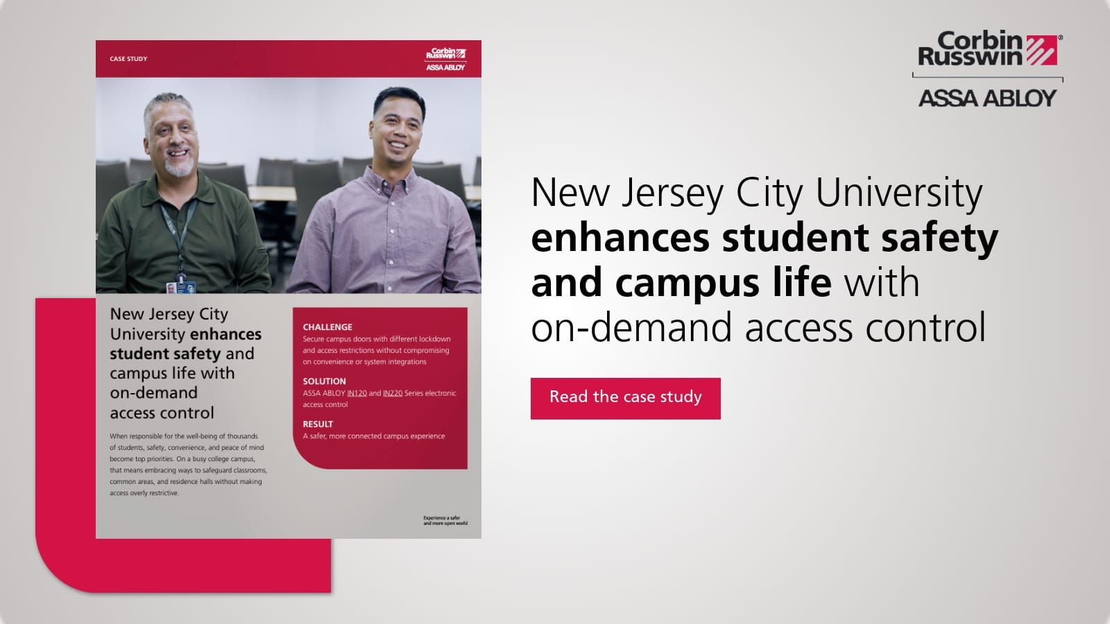 New Jersey City University enhances student safety and campus life with  on-demand access control