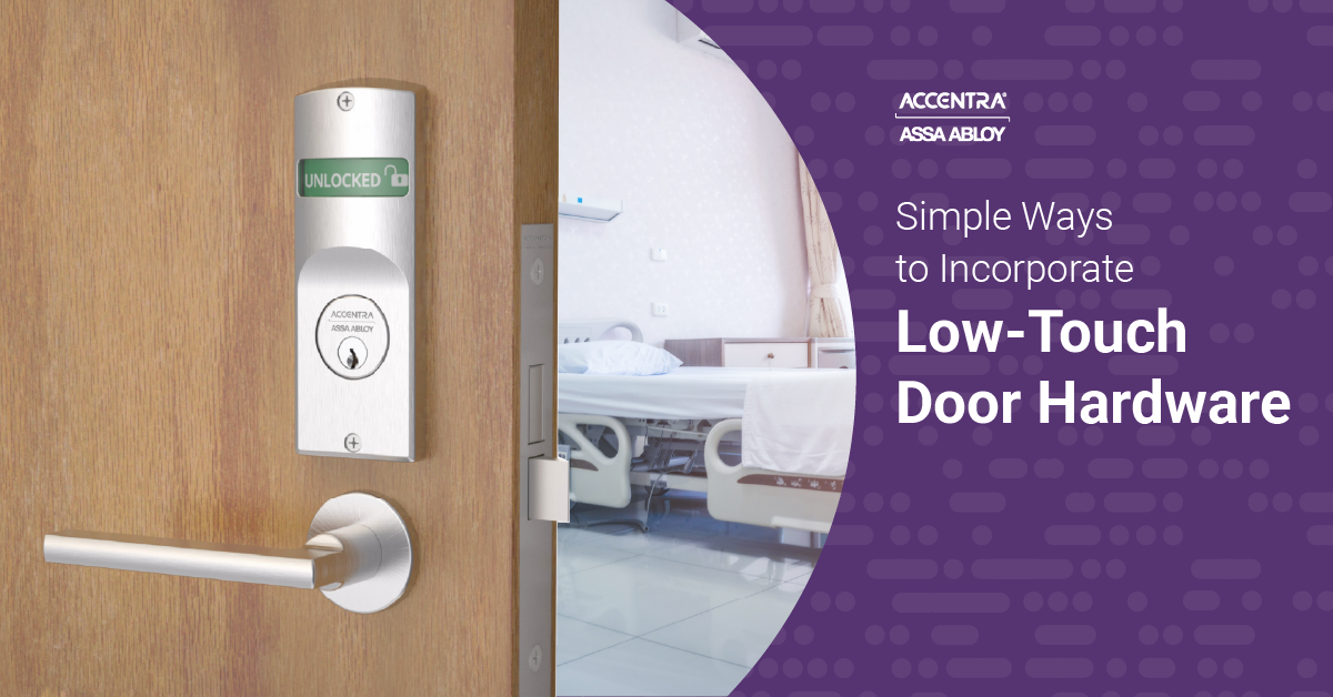 Simple Ways to Incorporate Low-Touch Door Hardware