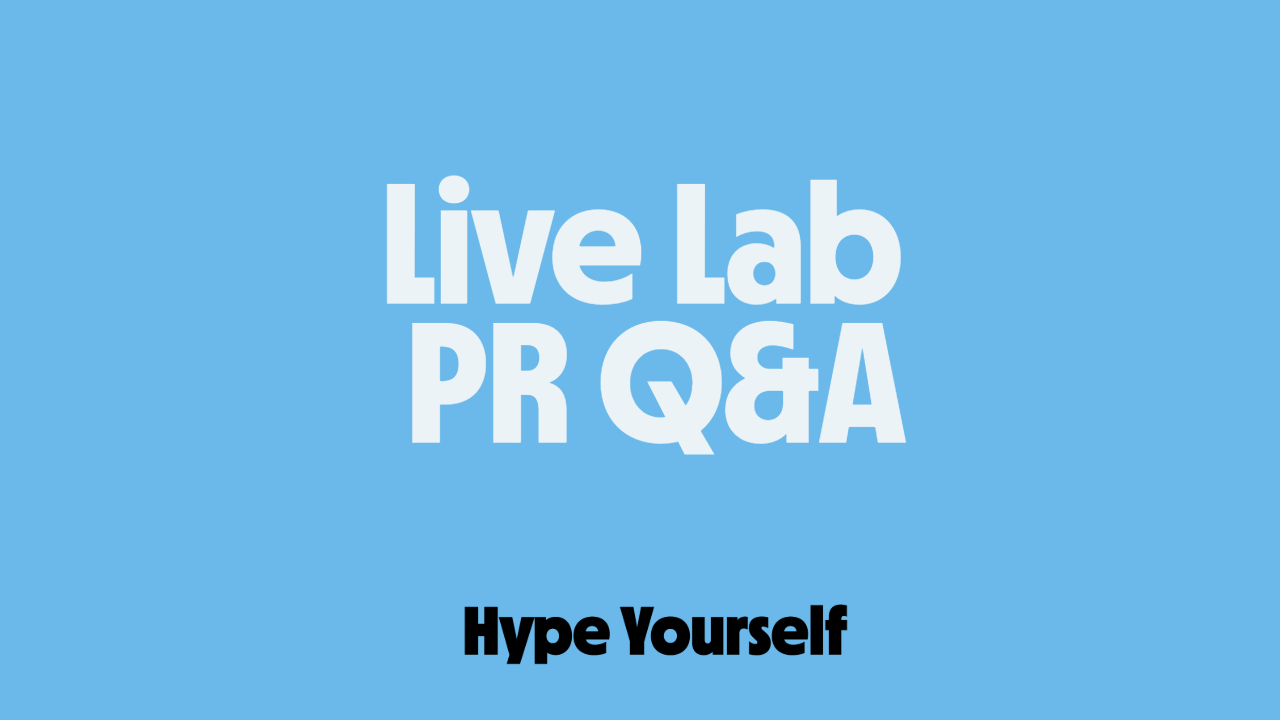 Replay: LIVE LAB PR Q&A