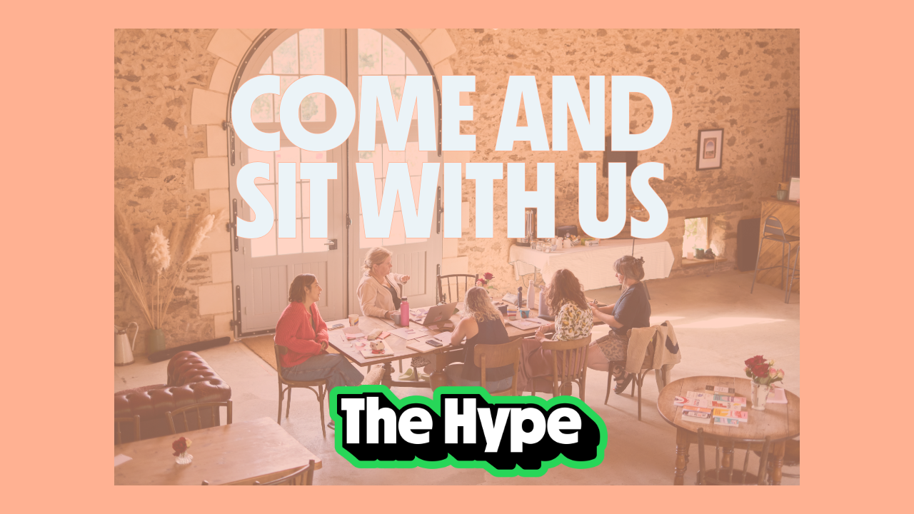 Come and sit with us