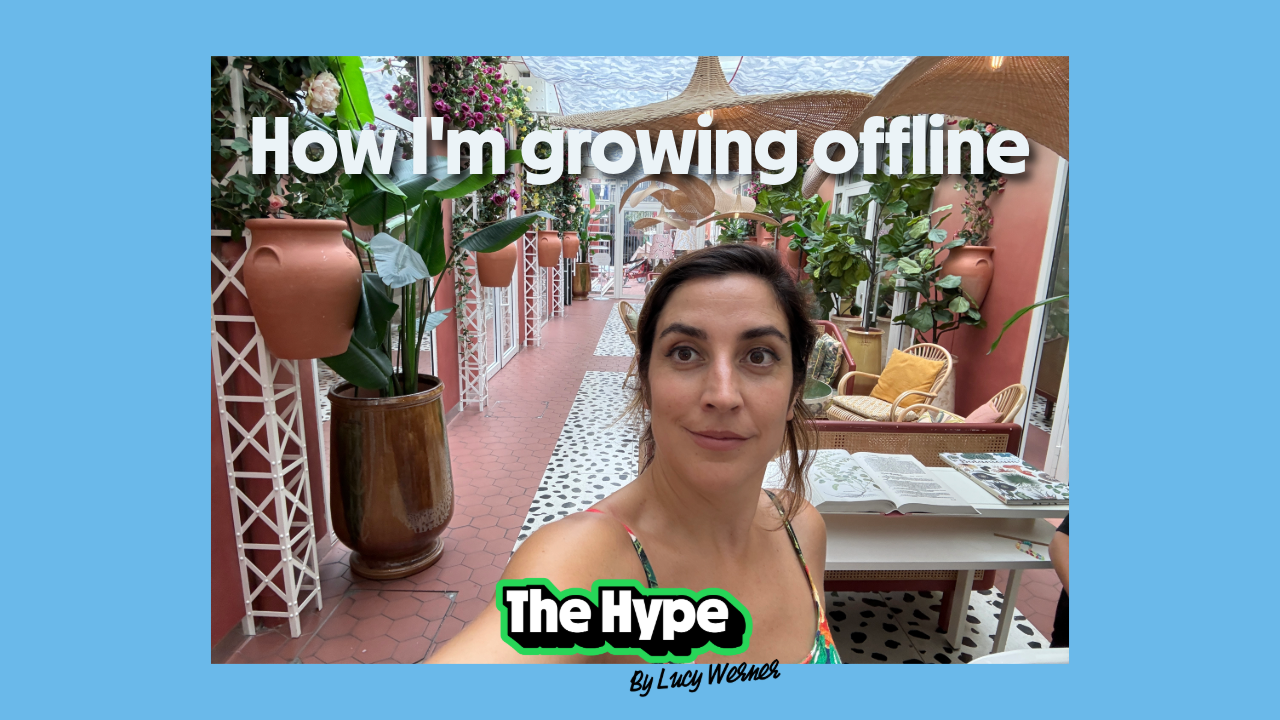 How I'm planning to grow offline