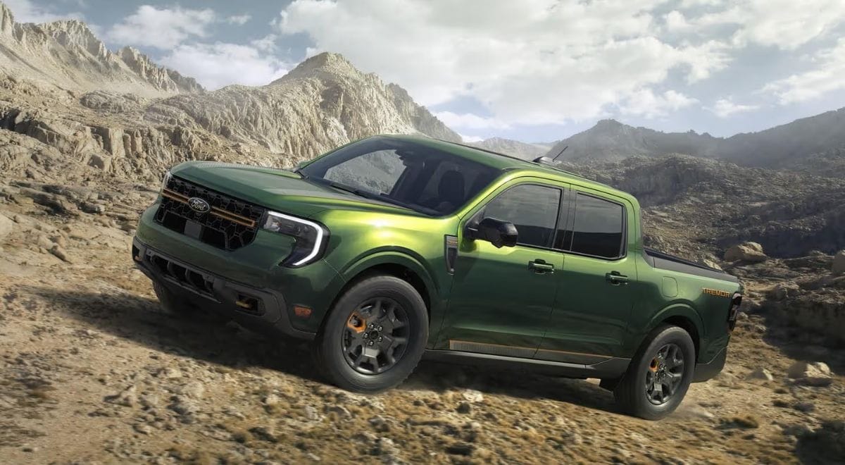 Ford Maverick compact pickup in action