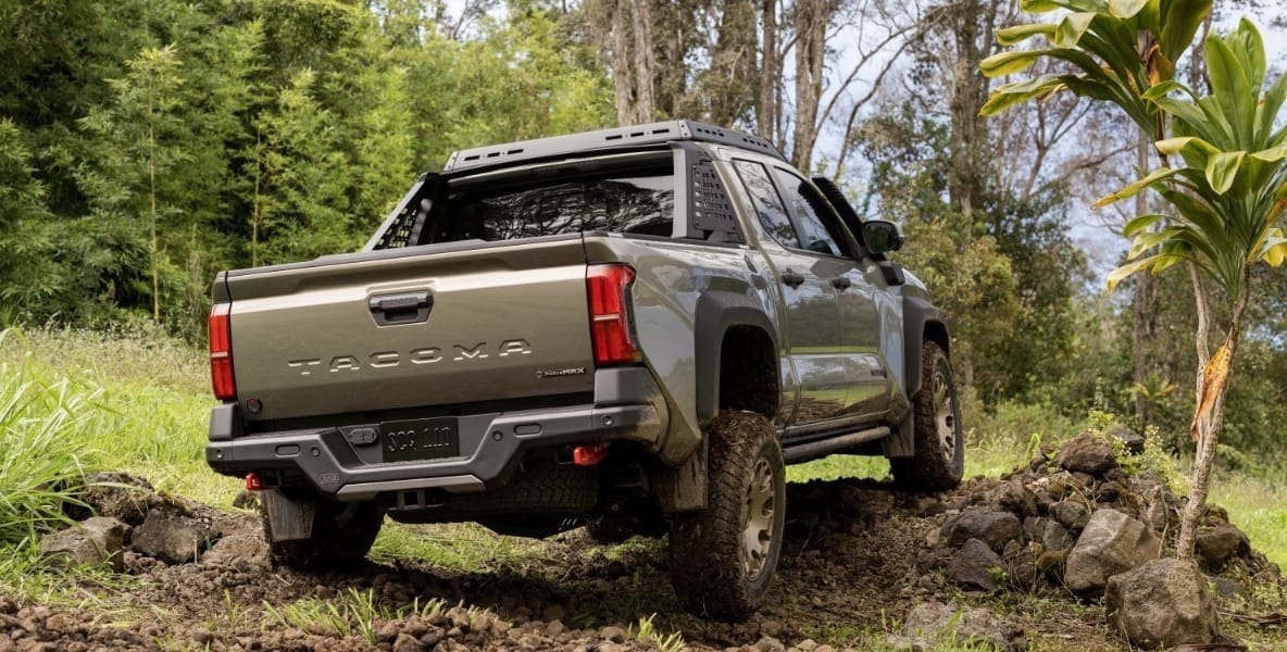 Toyota Tacoma Trailhunter rear quarter panel off-roading