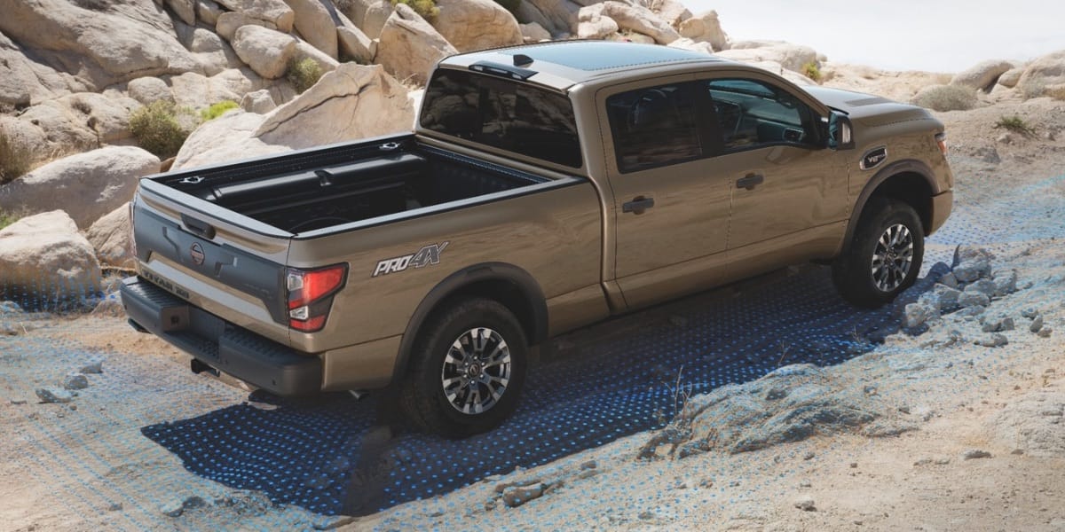 2024 Nissan Titan rear quarter panel off-road