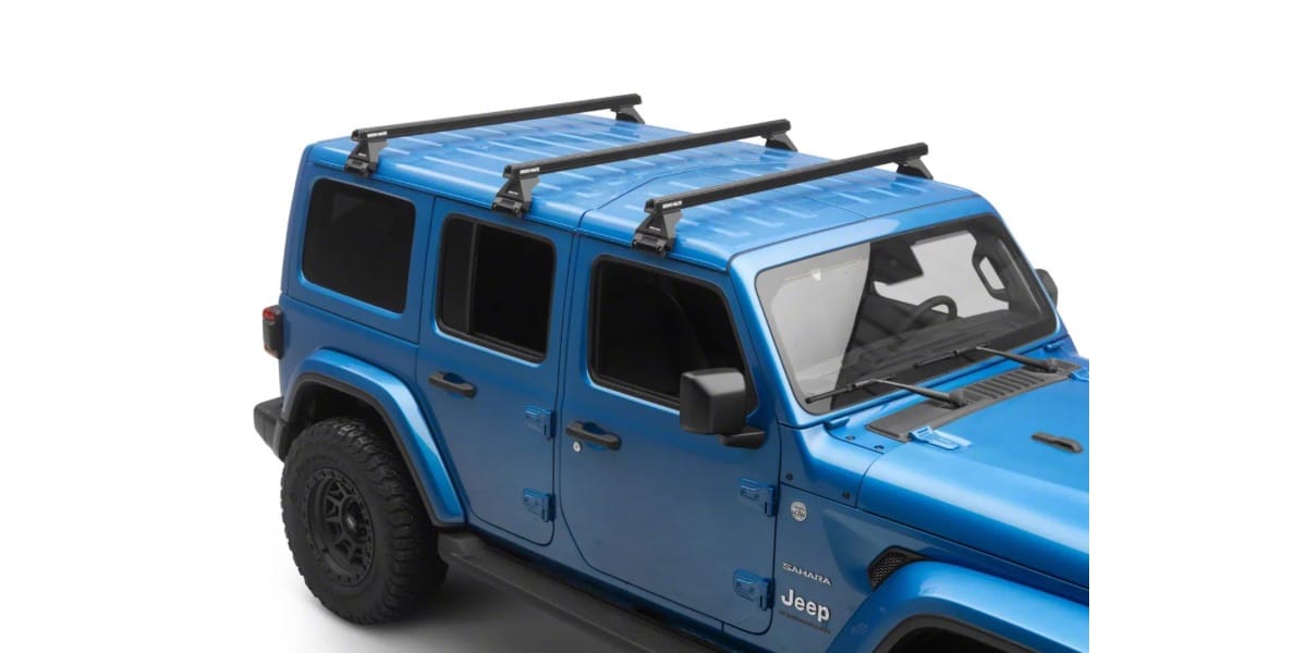 Jeep Wrangler with Rhino Roof Rack accessory