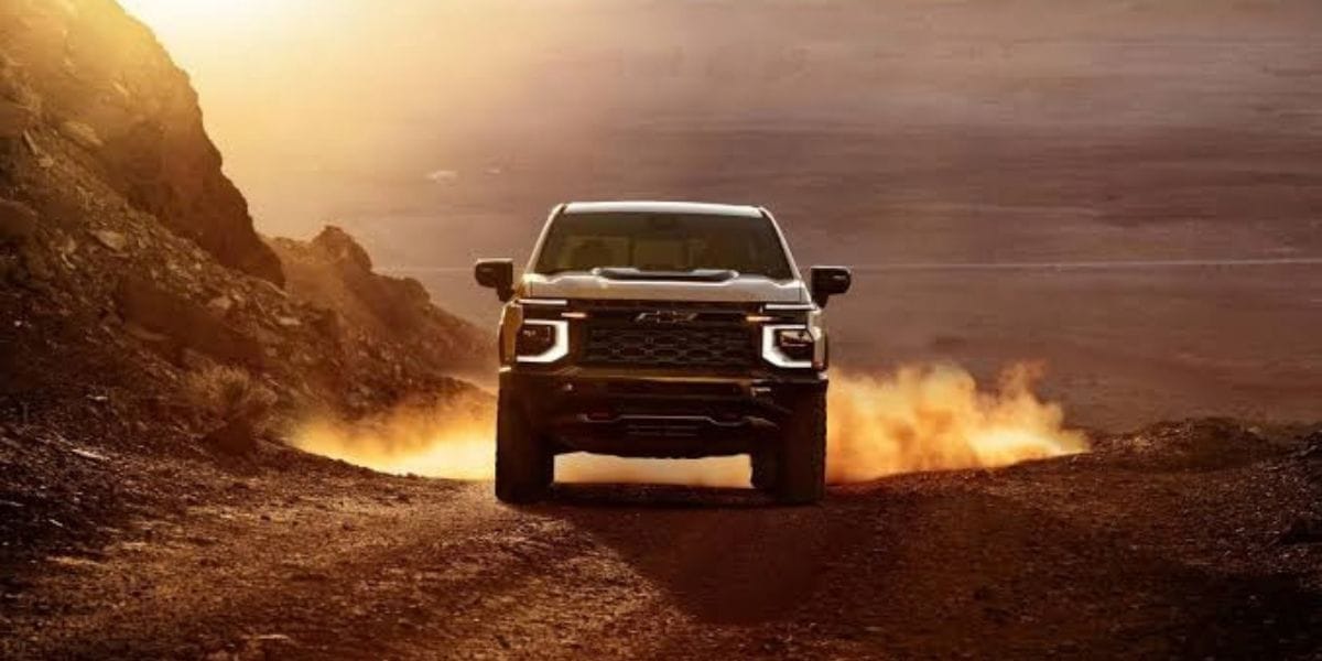 2027 Chevrolet Silverado ZR2 Kicking up Dust