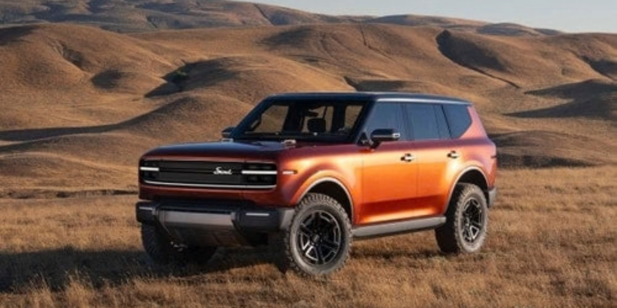 VW Scout EV SUV Concept front quarter panel