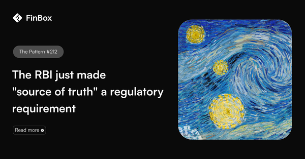The RBI just made "source of truth" a regulatory requirement