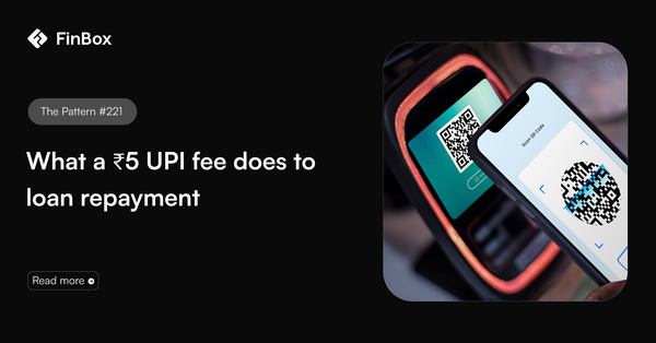 The Pattern #221: What a ₹5 UPI fee does to loan repayment