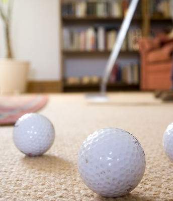 Practice golf at home