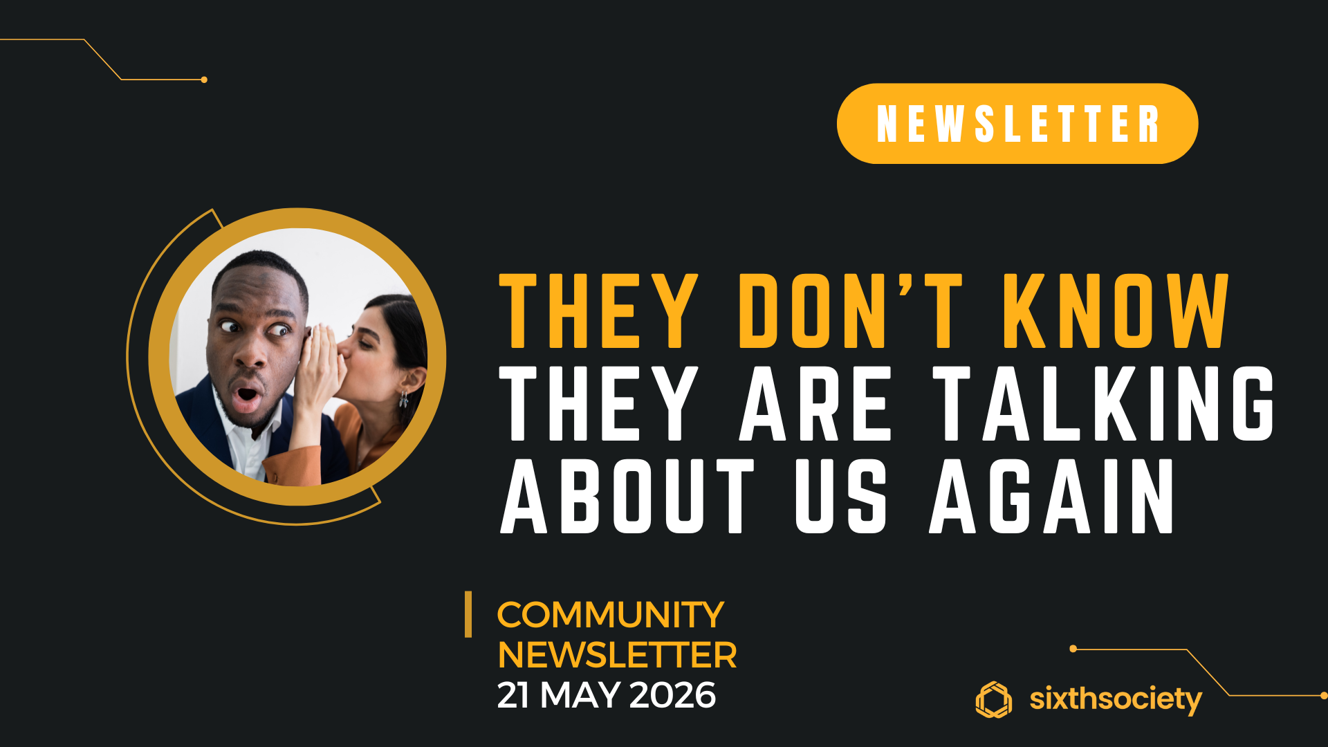 They are talking about us … again