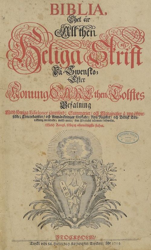 Att välja bibelord för griftetal - ett exempel från 1700-talet