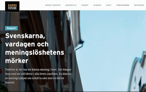 Svenskarna, vardagen och meningslöshetens mörker