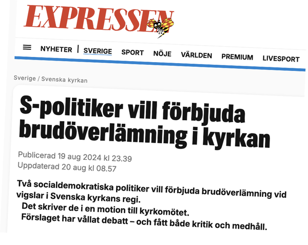 Kyrklig vigsel i traditionen